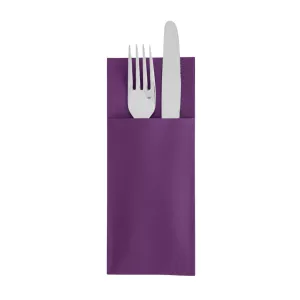 Serviette pochette TNT 40x40cm Amethyste